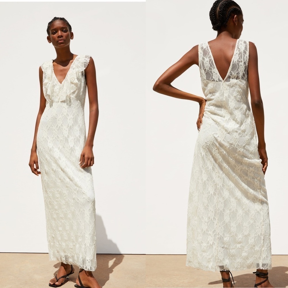 ZARA Lace Dress - Picture 2 of 8